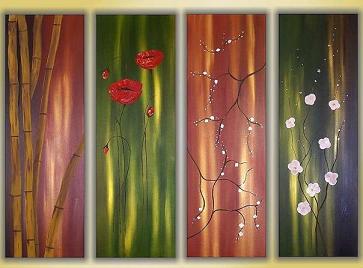 Dafen Oil Painting on canvas flower -set352 Dafen Oil Painting on canvas flower -set352